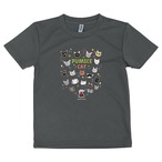 子供・ドライ【パミスネコB】Tシャツ・グレー