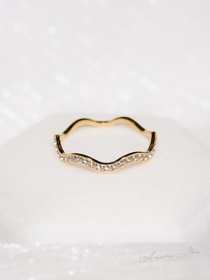Zirconia wave ring