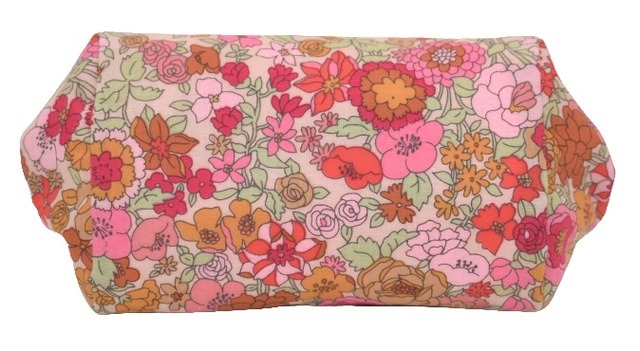 Fiore がま口 ポーチ 花柄 (ピンク) 制菌 防臭 工房 手作り 日本製 エコパッケージ MX-0014-162
