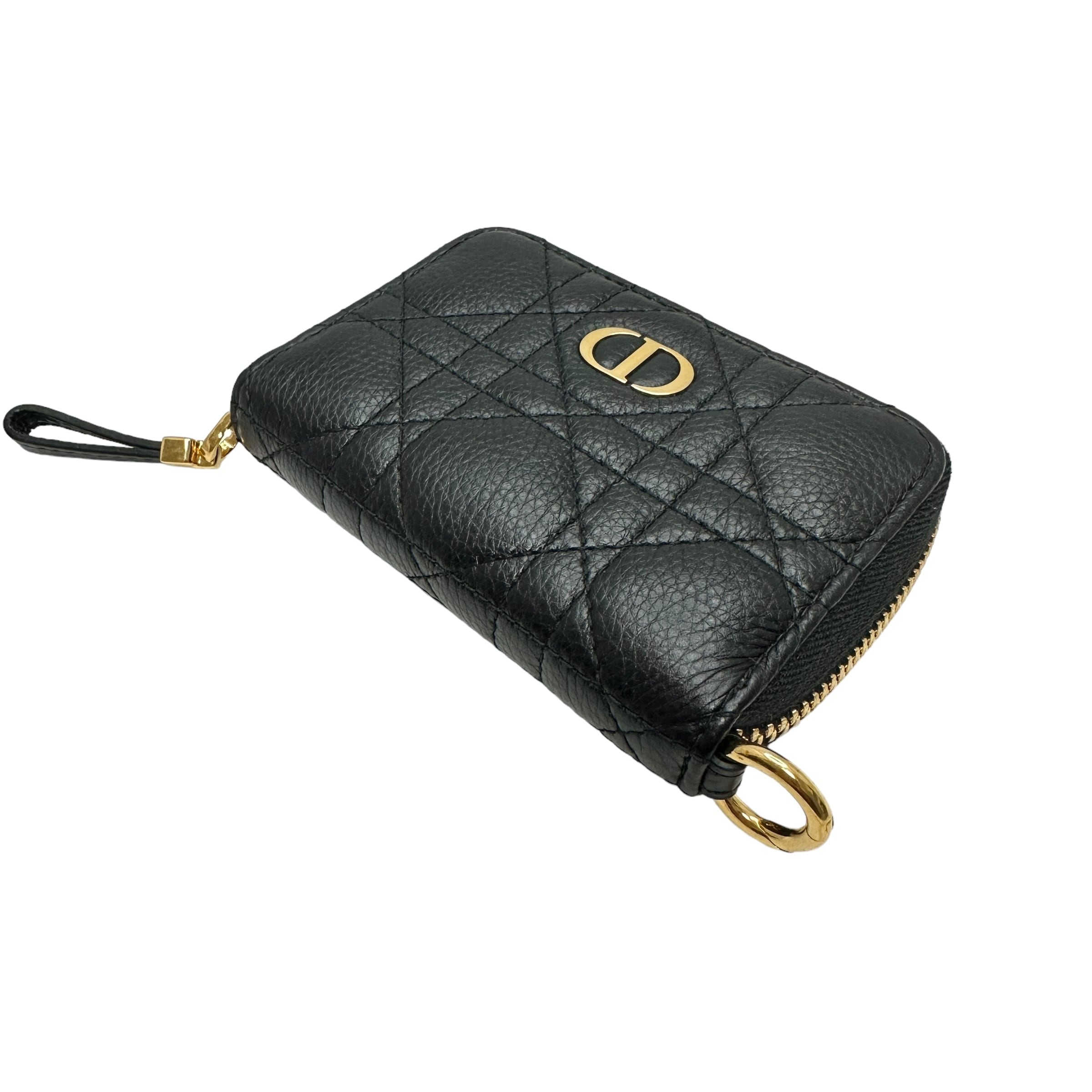 Christian Dior ディオール カナージュ カードケース ブラック Christian Dior ディオール カナージュ カードケース ブラック