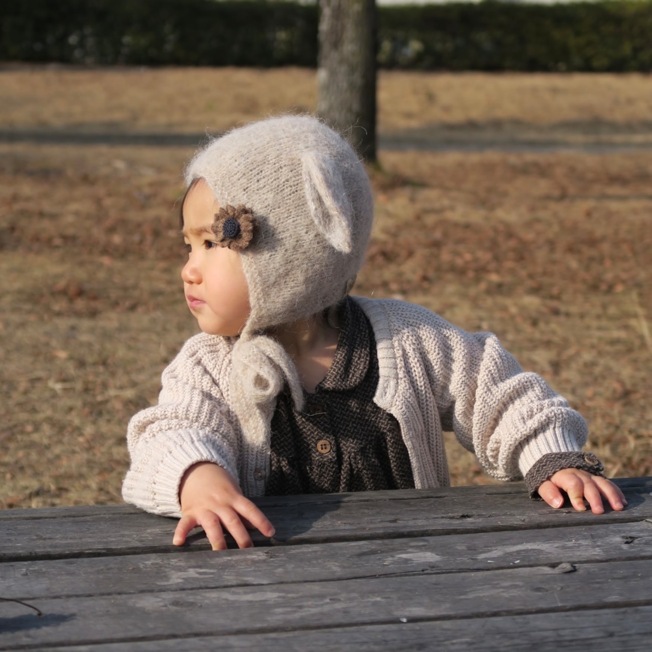 【AW26 / ご予約】GANG OF KIDS / FAIRY BONNET ALPACA & SILK
