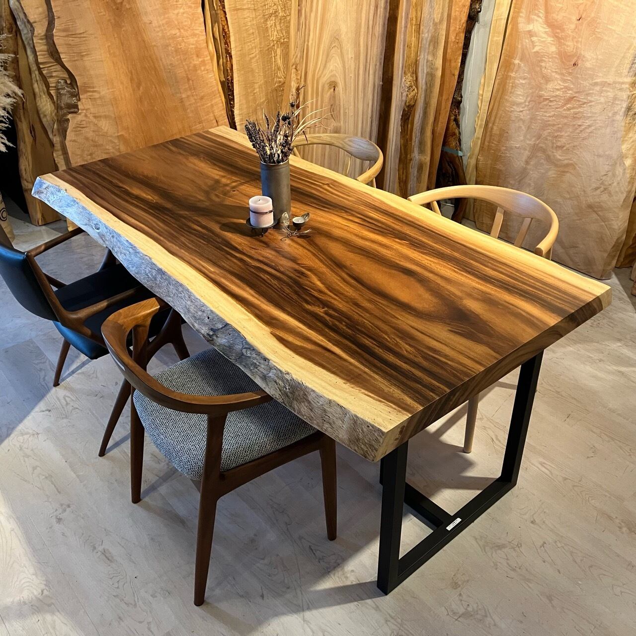 モンキーポッド_1800×850×65_青山店_テーブル天板/一枚板 221220-2 t001