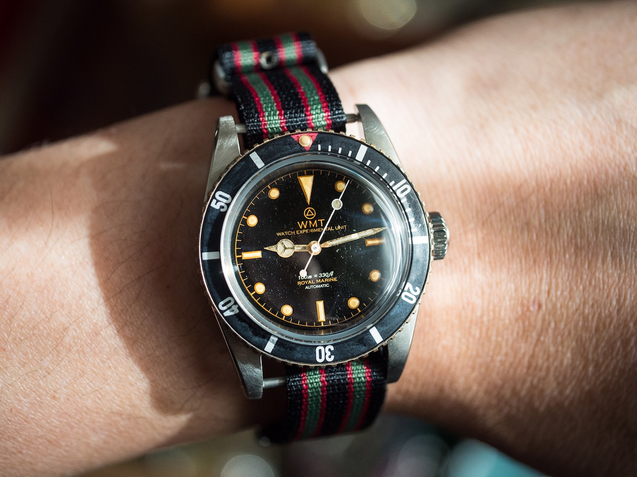 WMT WATCHES Sea Diver – ” MI6-010B ” Intelligence Agency Special Edition / All Aged With Brass Bezel