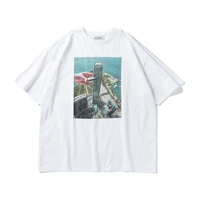 【TIGHTBOOTH】JENGA T-SHIRT(White)〈国内送料無料〉