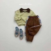 〖取寄〗韓国子供服 / 26winter / aoustudio /ホリ配色ジョガーパンツ / キッズ服 *XS~L*