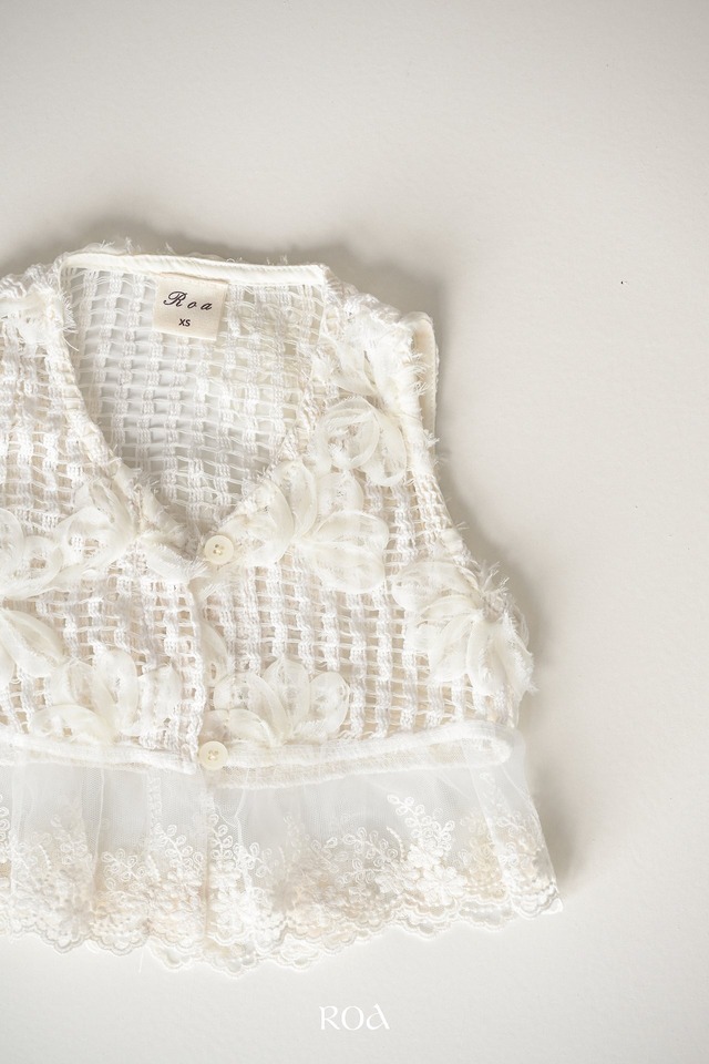 【5/11〆予約】<Roa>  Pure lace vest