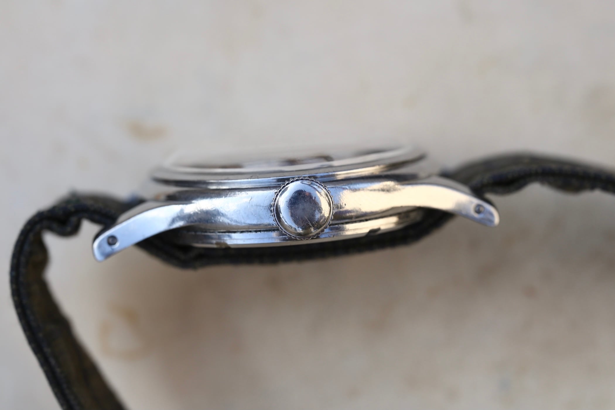 LONGINES】 1940's ロンジン ミリタリーウォッチ ブルズアイ ”オレンジ