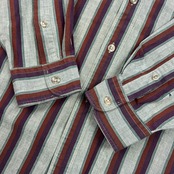 USA製 90s DOCKERS ドッカーズ LONG SLEEVE ストライプ 長袖シャツ M/マルチ メンズ ビンテージ リーバイス