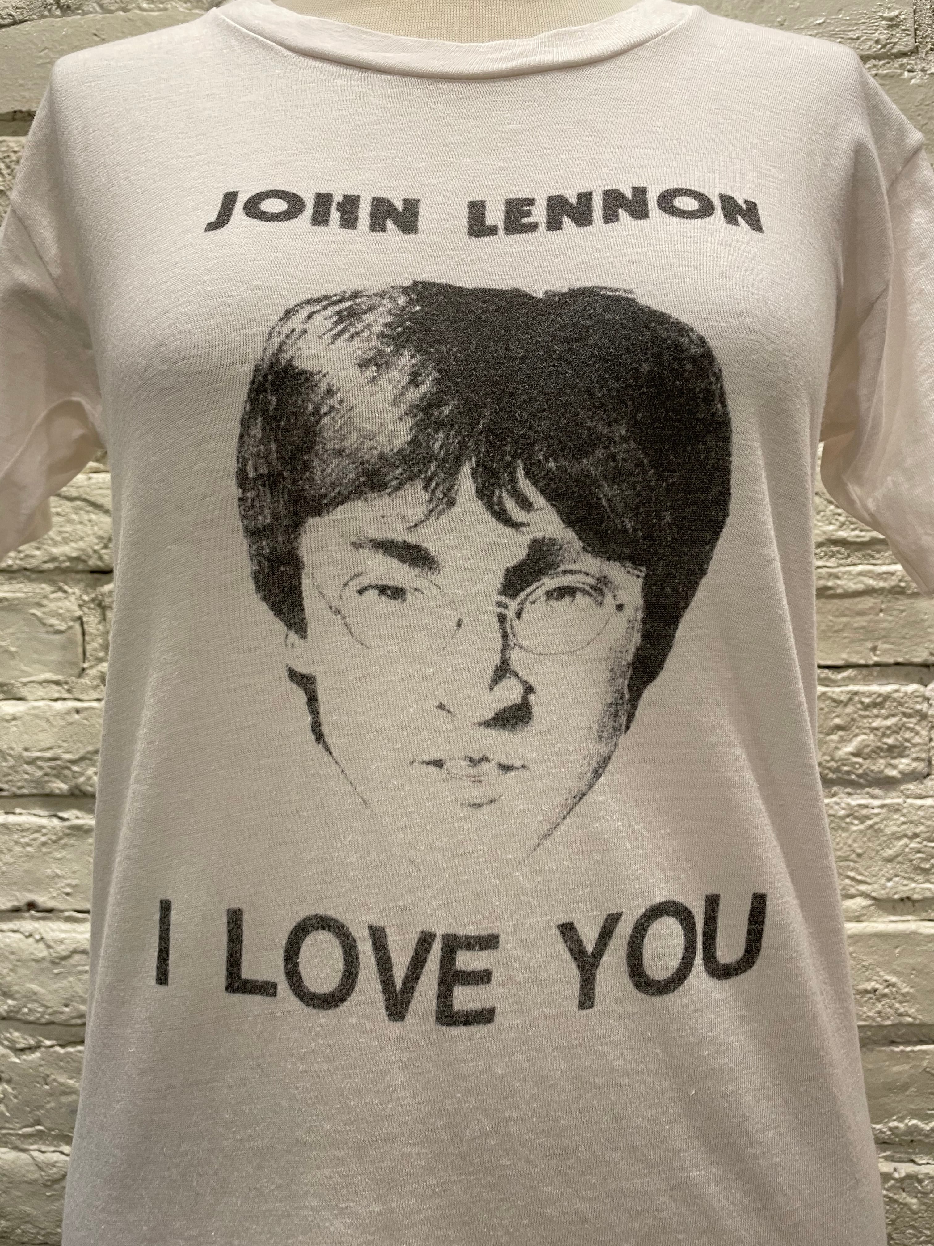 70年代 John Lennon ヴィンテージプリントTシャツ 【ジョンレノン ビートルズ フルーツオブザルーム】 | Used & Vintage  Clothing 『VALON』『Lanp』 powered by BASE