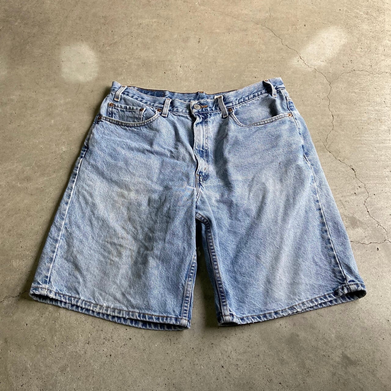 00年代 メキシコ製 Levi S リーバイス 550 Relaxed Fit ワイド バギー デニム ショーツ ハーフパンツ メンズw38 古着 00s ヴィンテージ ビンテージ ショートパンツ Cave 古着屋 公式 古着通販サイト
