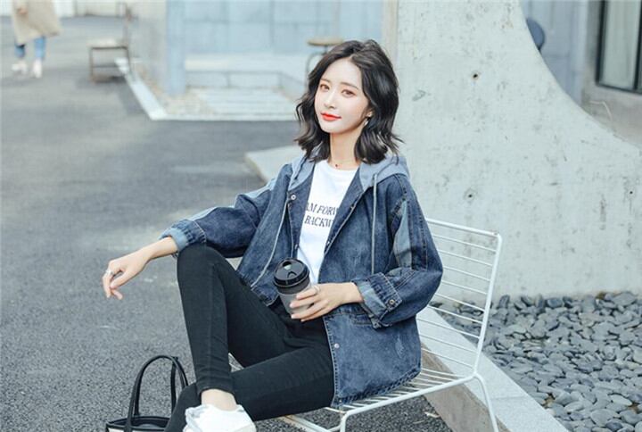 春のマストバイアイテム 韓国 新品 ゆったりする フード付き ファッション 長袖 カジュアル コート