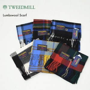 TWEED MILL [ツイードミル] Lumbswool Scarf  [25-190-t] ラムウール スカーフ・チェック柄・ストール・マフラー・LADY'S [2025AW]
