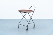 【as it is】Mid-Century Modern Foldable Trolley