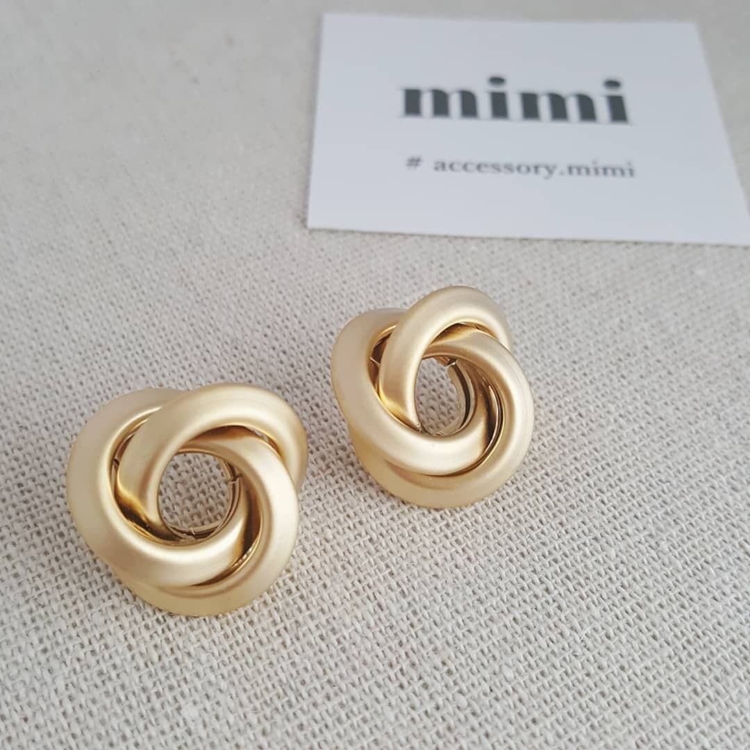 ◇再入荷◇マットゴールドピアス | mimi -- accessory shop --