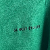 【鹿児島先行販売】刺繍ロゴスウェットライクKnit/グリーン