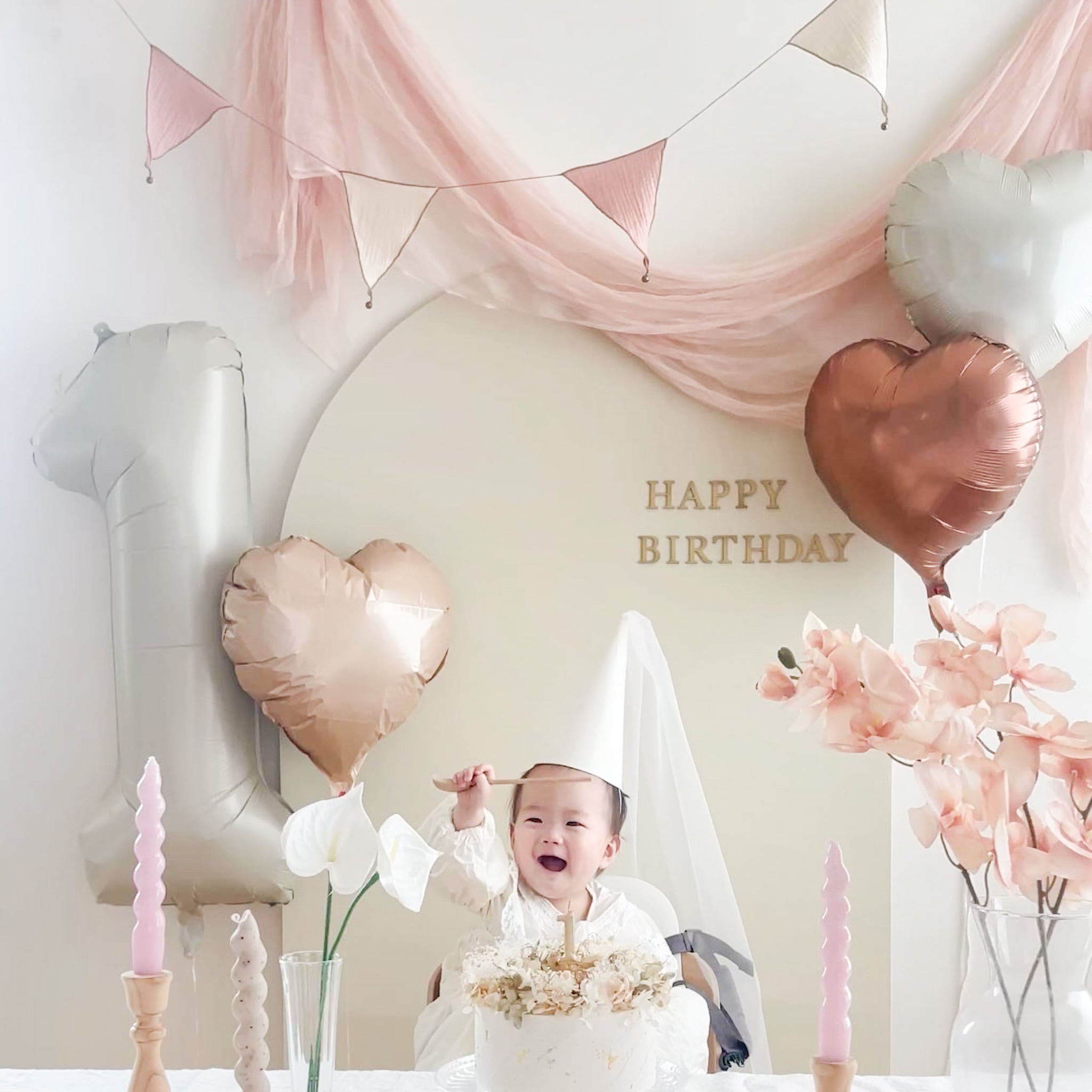 I_001 【 Tulle : white / pink / brown / powder blue / cream