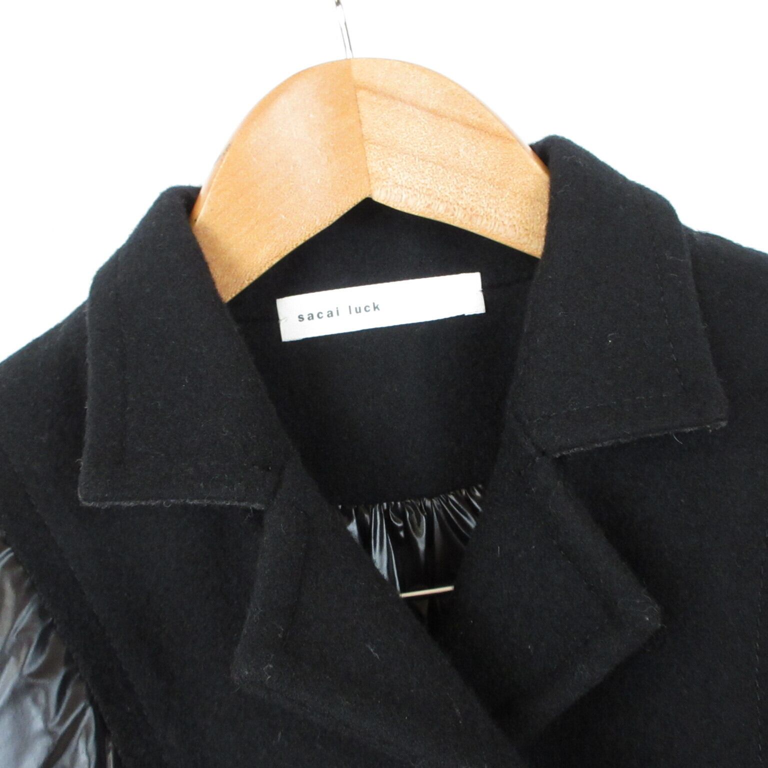 美品 sacai luck ダウン MA-1 ドッキング ジャケット sizeレディース2