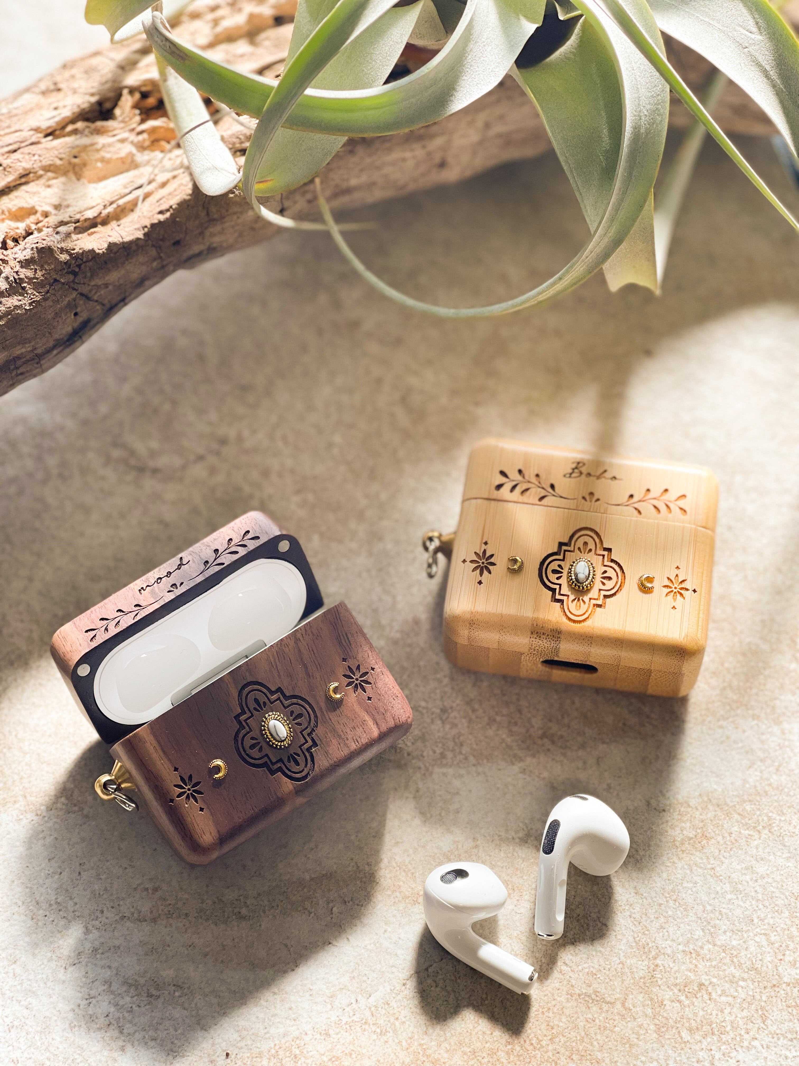 AirPodsPro,第3世代 wood case(bohemian) | ALOHA GLASS