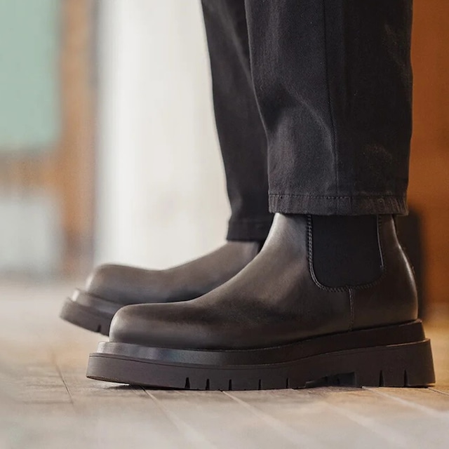 Black Side Gore Boots / ブラック サイド ゴア ブーツ