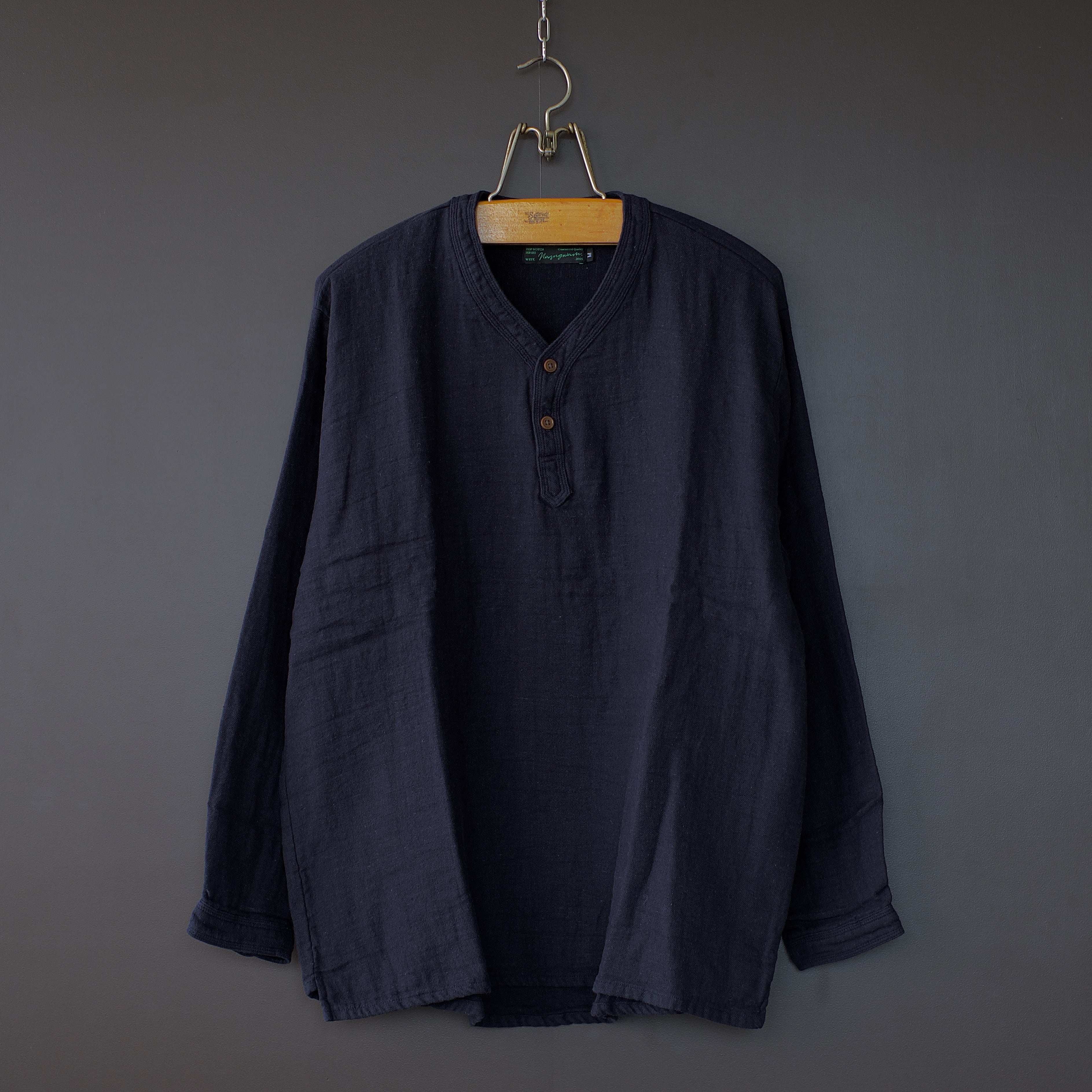 Nasngwam】VAGRANT SHIRTS (navy) | dros dro