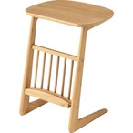 サイドテーブル 机 テーブル ベッド おしゃれ サイドラック ナイトテーブル カジュアル ソファサイド パソコン 寝室 リビング コの字型 ベッドサイドテーブル マガジンラック付き ナチュラル 北欧 ラック 収納