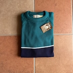1980's Deadstock "L.L.BEAN" COTTON Striped SWEATER / L
