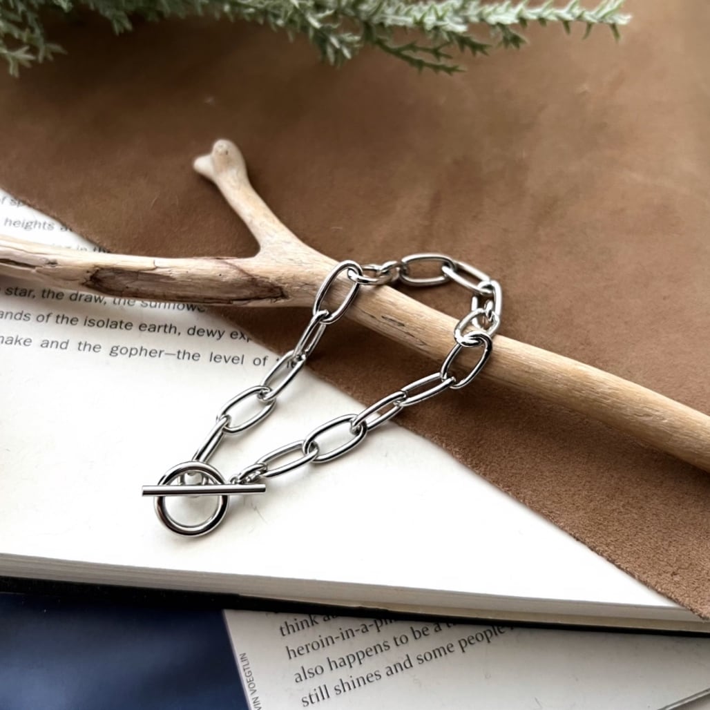 Oval Chain Bracelet【SILVER】 | Akto