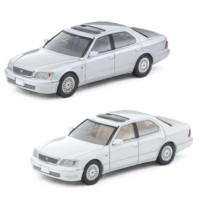 トミカリミテッドヴィンテージ LV-N356c トヨタ セルシオ C仕様 10th Anniversary Edition（白）LV-N356d トヨタ セルシオ B仕様 eRバージョン10th Anniversary Edition（銀） 2台セット