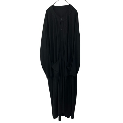 『Ground Y Yohji Yamamoto  big silhouette  over size  long gown shirt』グランドワイ　ヨウジヤマモト　ビッグシルエット　オーバーサイズ　ロングガウンシャツ
