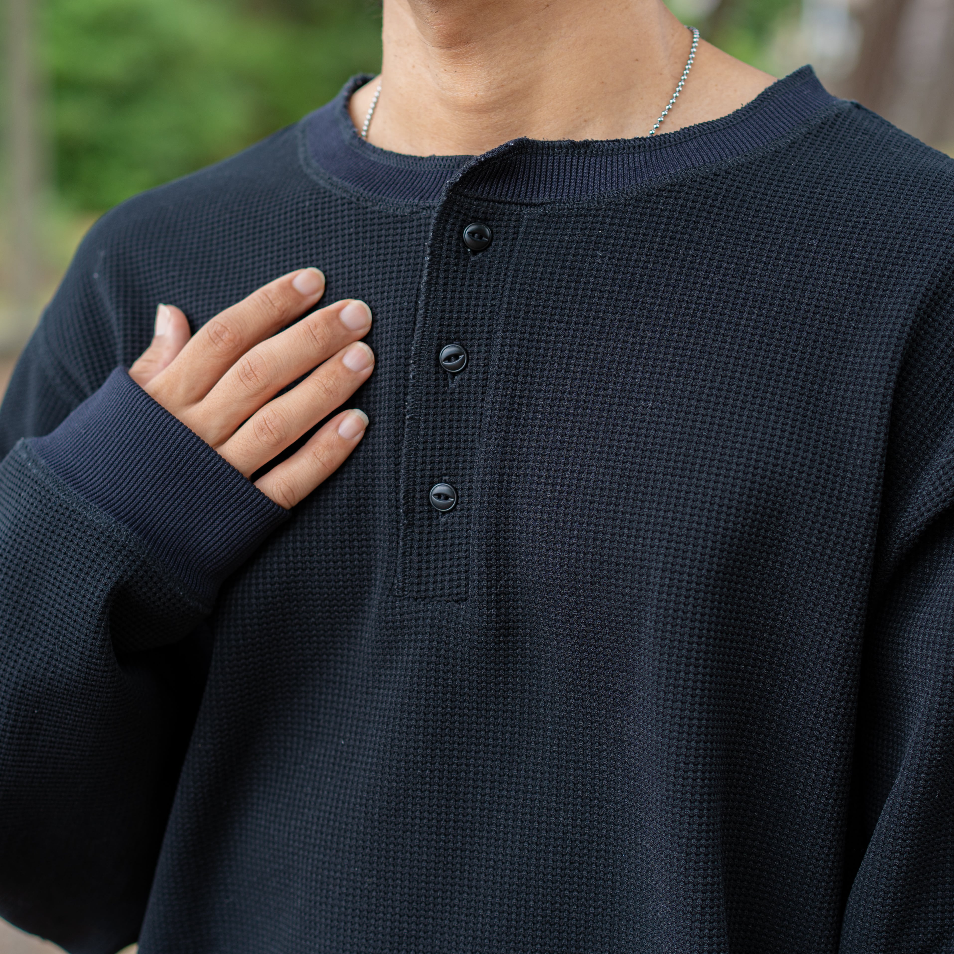 ヘンリーネック・ワッフル | Tabiji