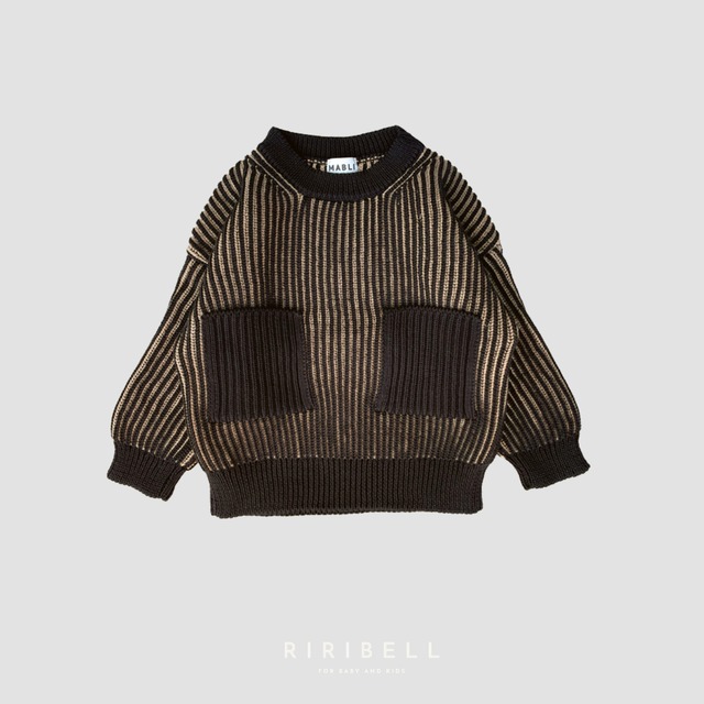 【MABLI】Ffyn Pullover - Dark Chocolate/Biscotti / 2Y