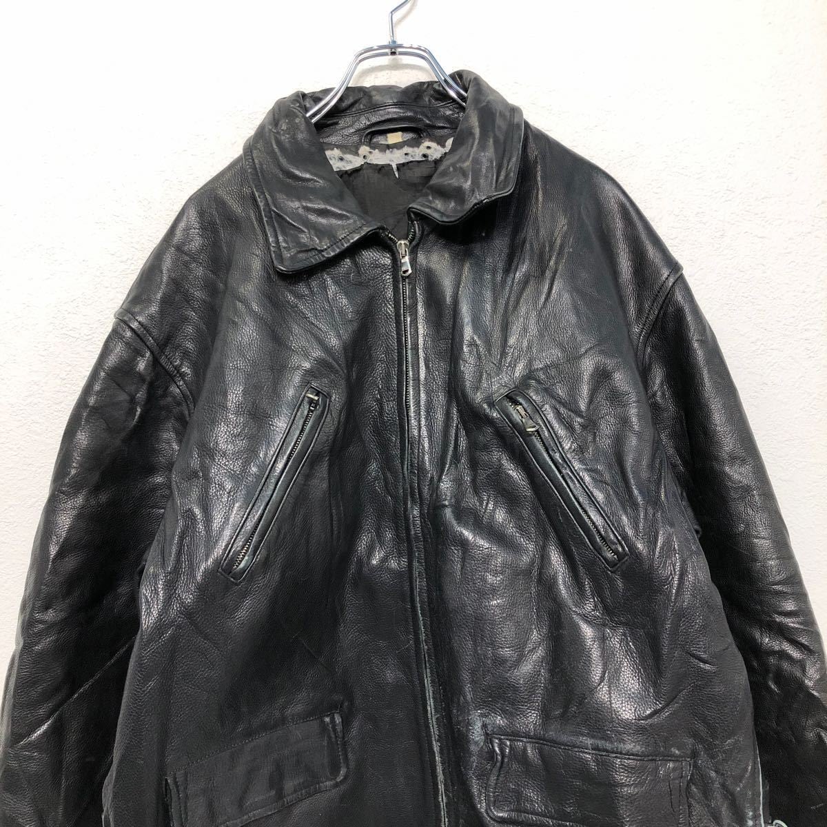 CITY 黒 ラムレザー シングルライダースジャケット city（シティ）の