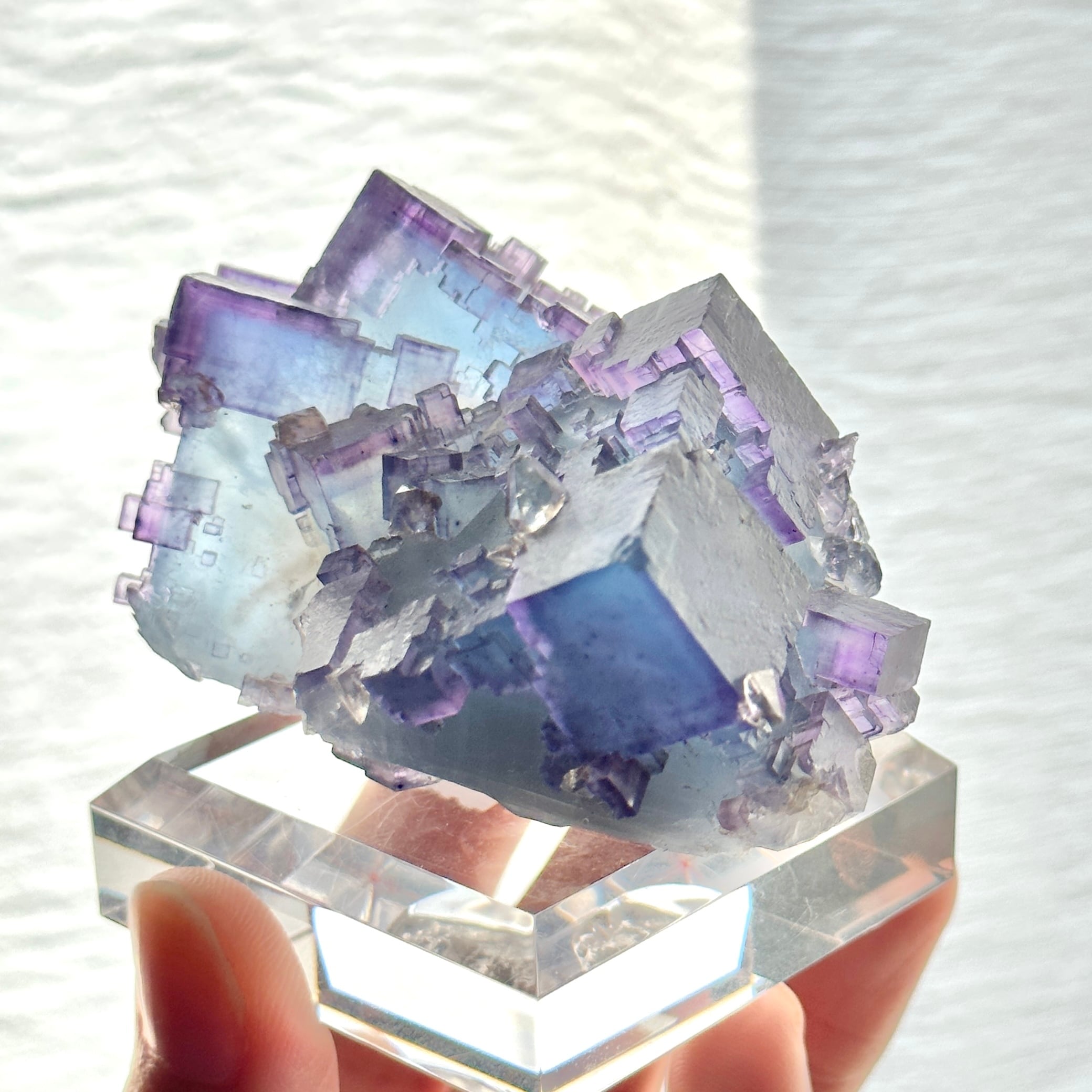 イリノイ フローライト カルサイト 鉱物標本 B-026 フローライト / カルサイト【Fluorite with Calcite】アメリカ産