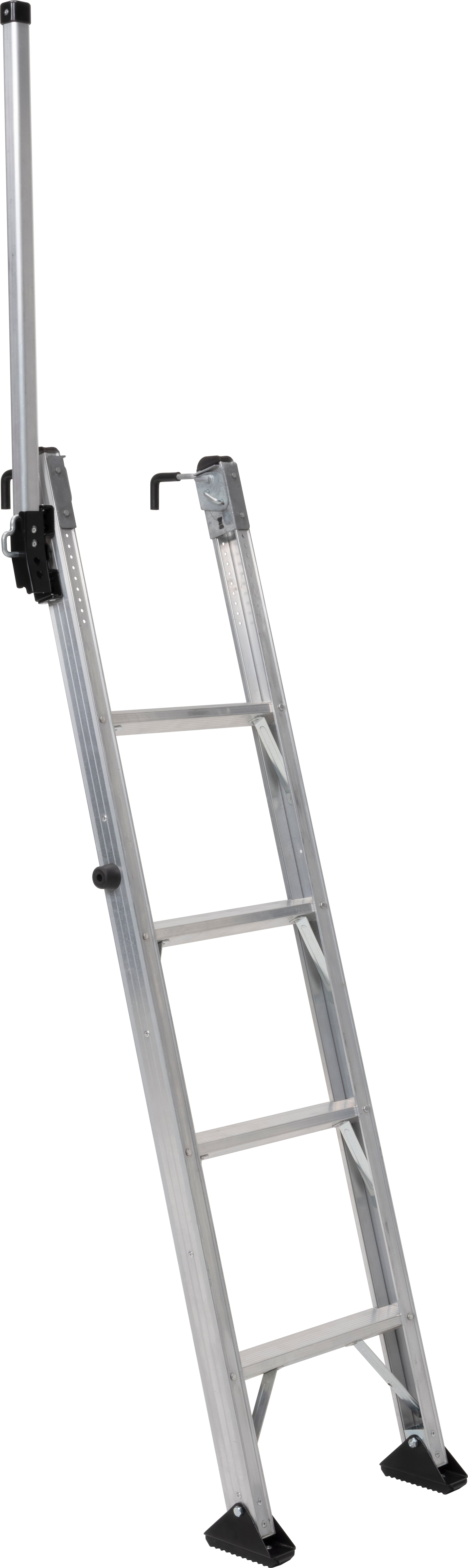 トラック昇降はしご TRH-1500T を1台。手掛かり棒付き,スライド式フック,アルミ合金製 alc