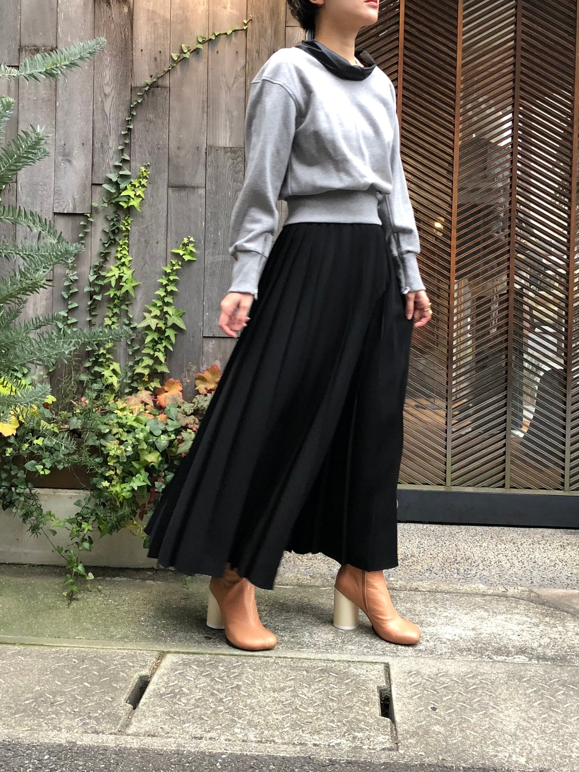 クリスマスファッション 美品 エンフォルド SOLOTEX® ツイル タックフリルジャンパーSKIRT