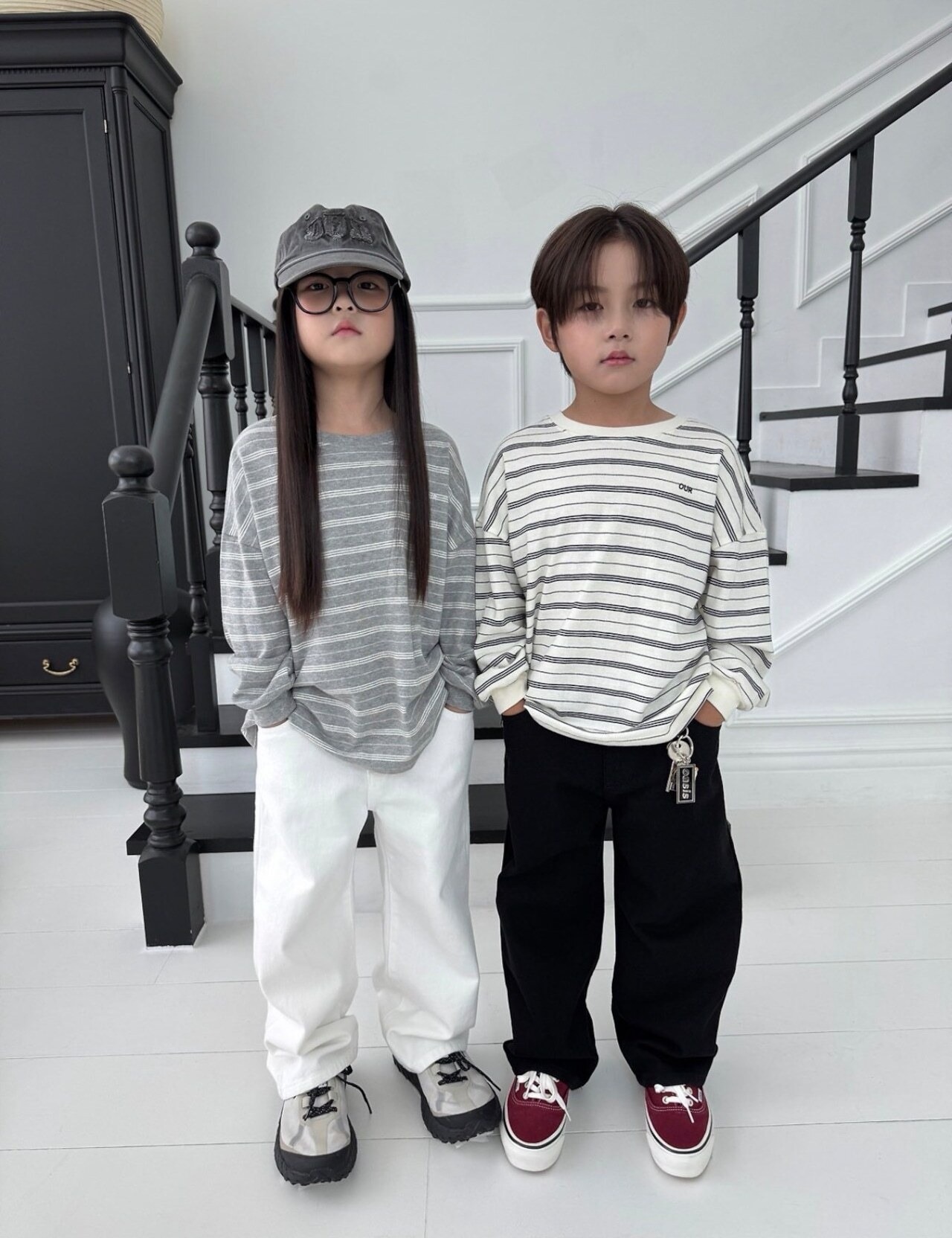 【取寄】OUR グローブボーダーＴシャツ｜秋服｜韓国子供服｜26/AT