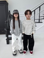 【取寄】OUR グローブボーダーＴシャツ｜秋服｜韓国子供服｜26/AT