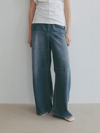 ETRE TOKYO コットンリネンカーブデニムパンツ