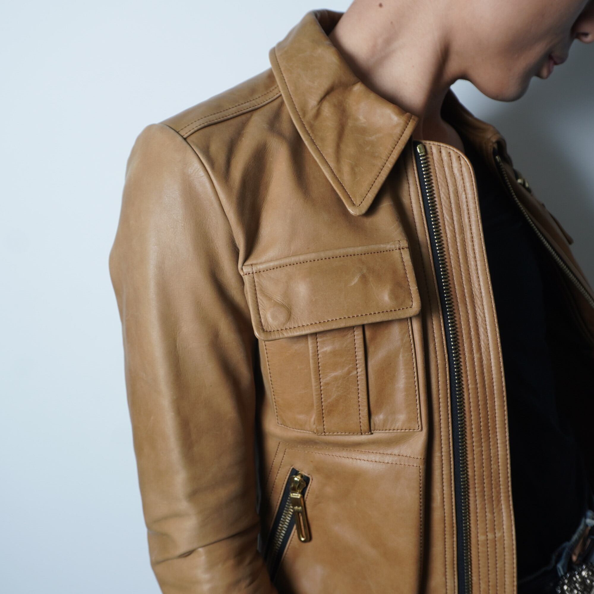 GalaabenD】ガラアーベント ラムワックスネイキッドカウレザー