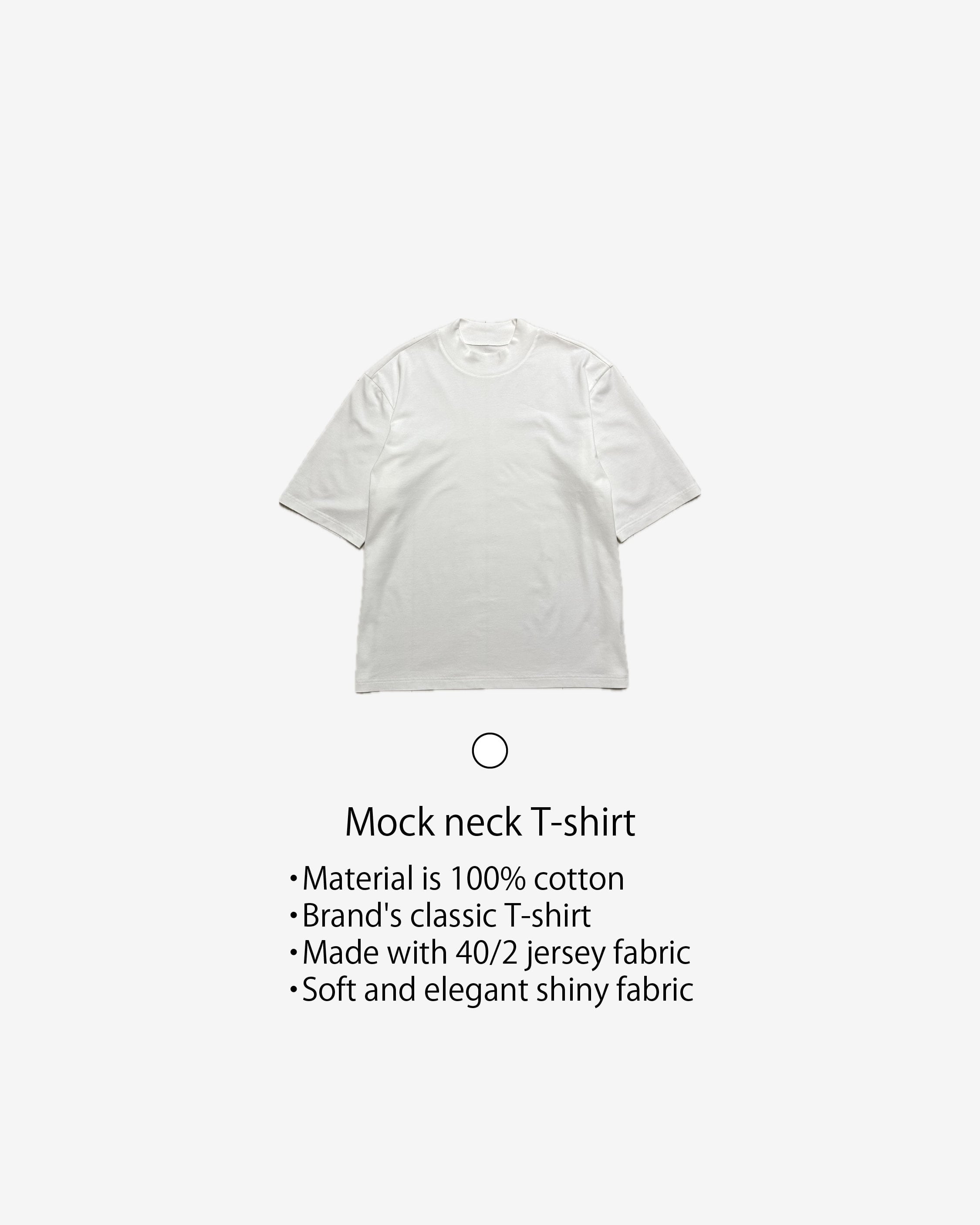 Mock neck T-shirt