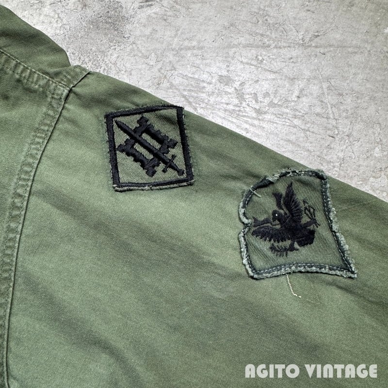 60's~ U.S.ARMY コットンポプリンユーティリティージャケット 筒袖