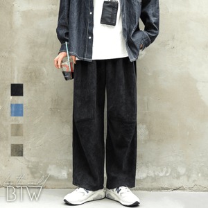 【韓国メンズファッション】BW1605 メンズ パンツ ワイドパンツ コーデュロイ ゆったり オーバーサイズ カジュアル