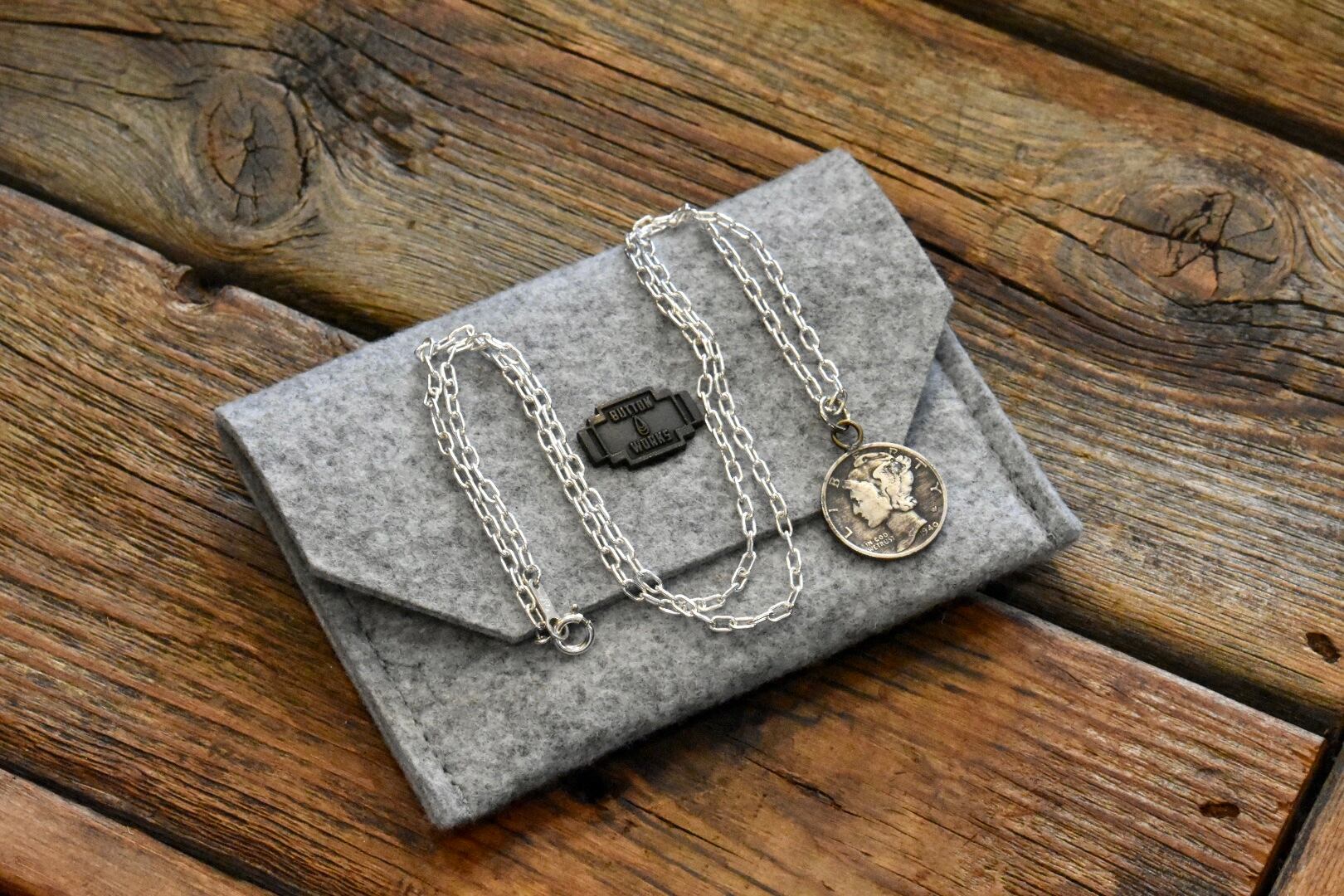 Store Limited】ボタンワークス Mercury Dime Coin Necklace | Button