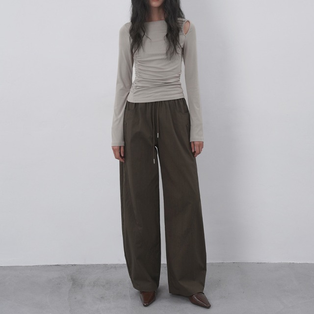 cutout gathered top　J00509