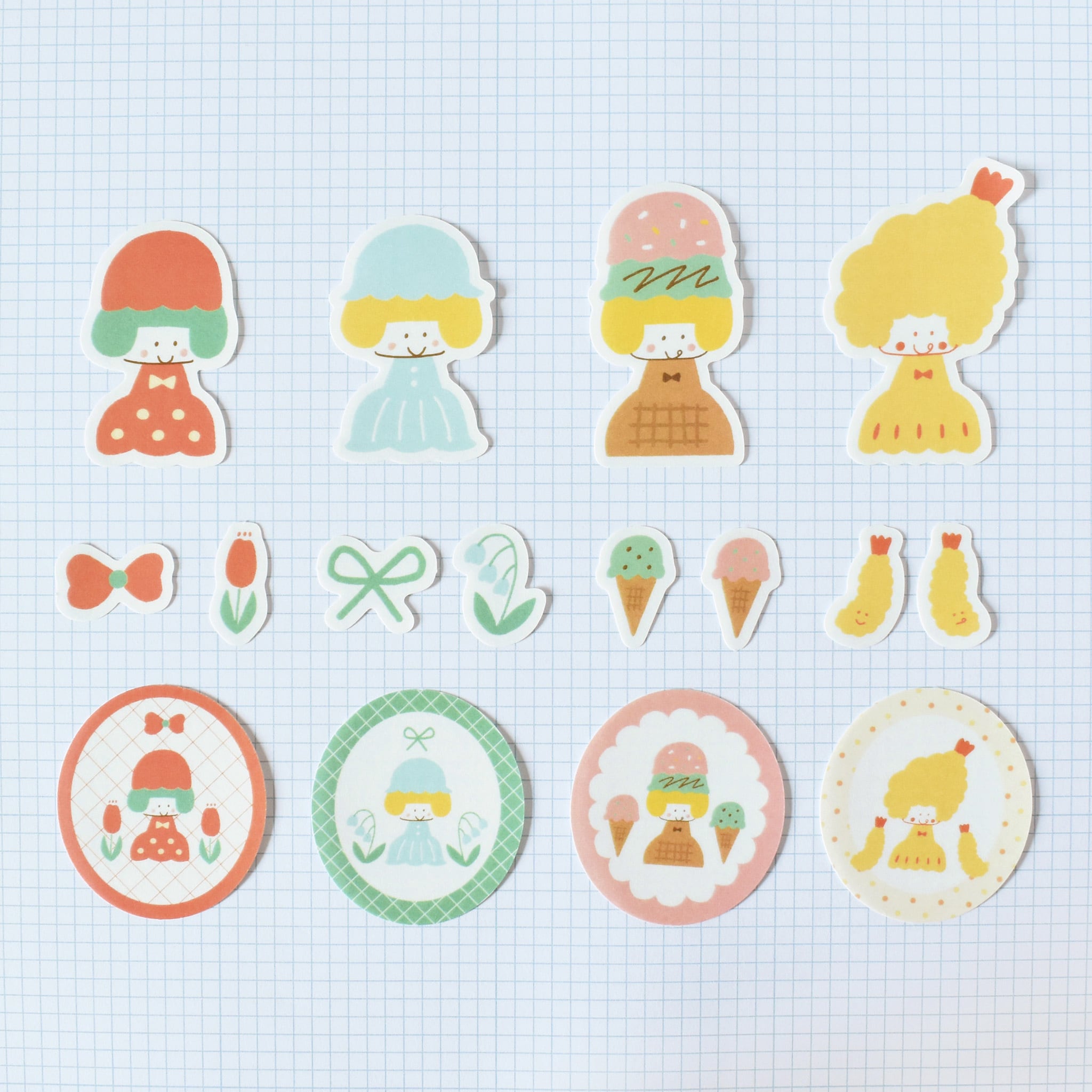 mizutama フレークシール 女の子 35-816 | パピアプラッツBASE店