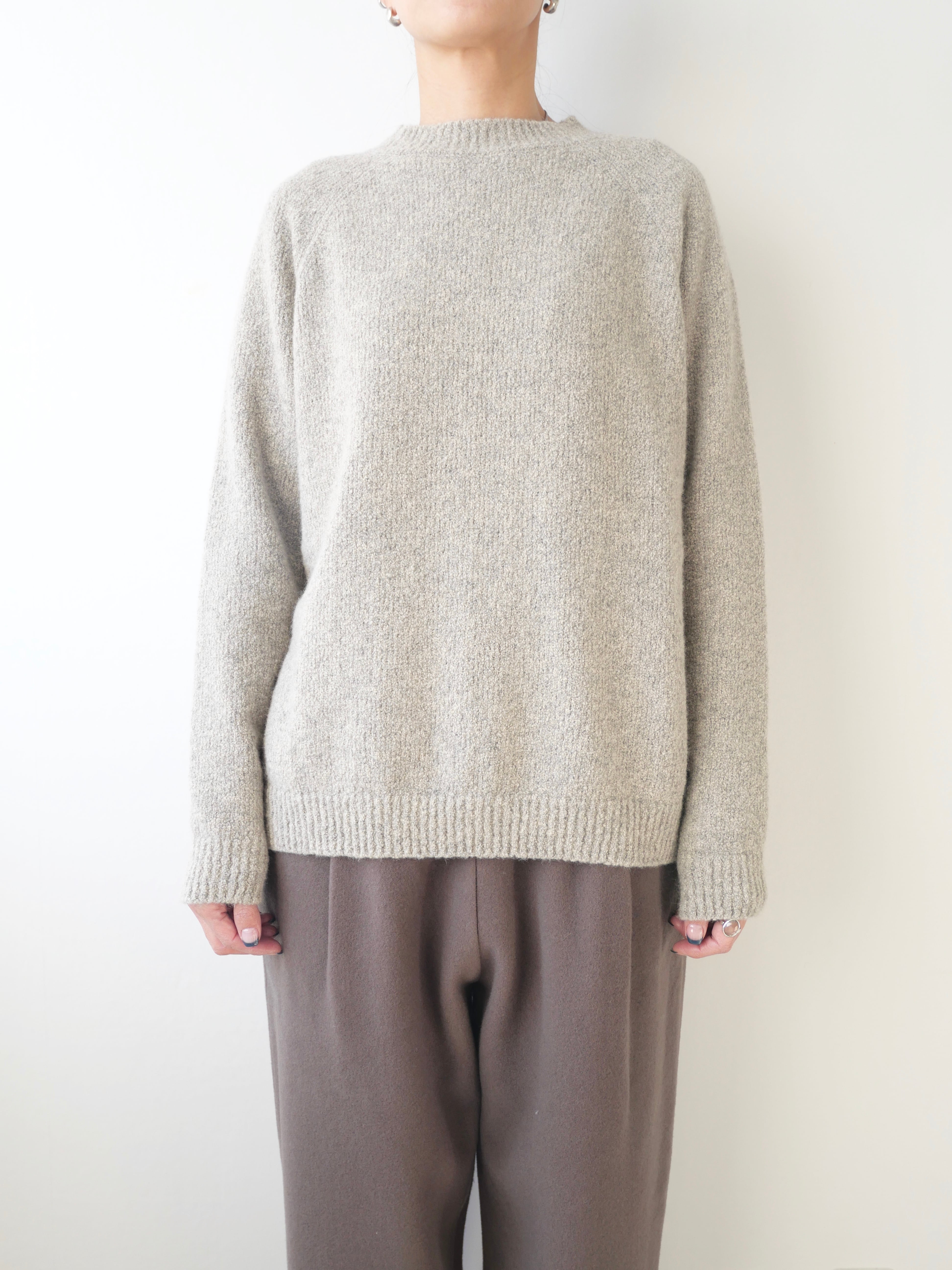 evam eva / boucle yarn turtleneck | t a - n a