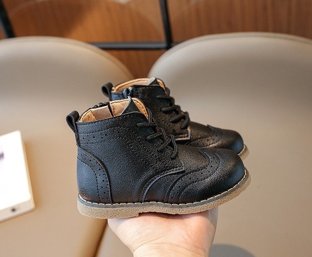 [即納brown14cm][取り寄せ]Lace-up boots