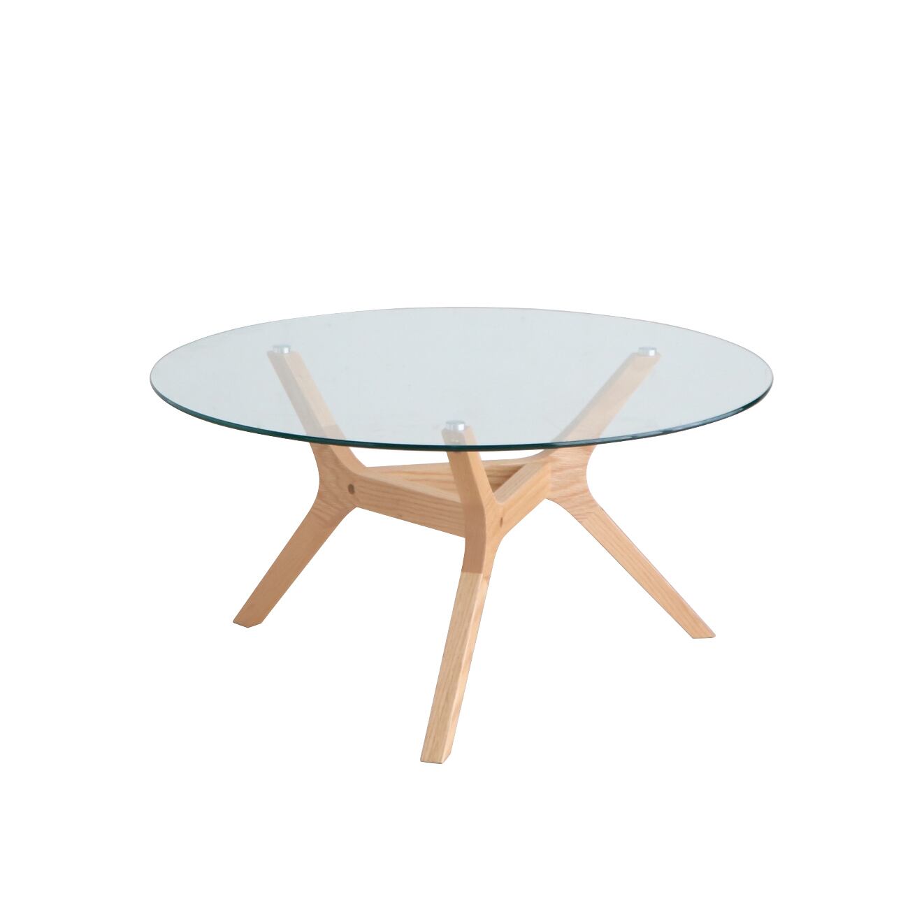美品！モダンガラステーブル　送料込み 組み立て品 モダンガラステーブル アモールナチュラル | 家具の通販
