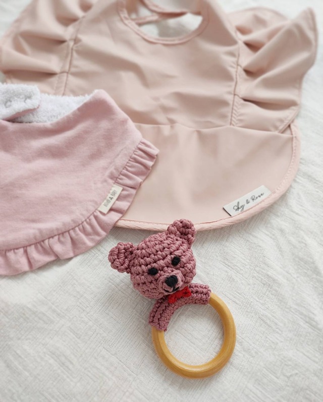 Joy crochet/Bear Knitting toy/ハンドメイドくま編みぐるみ2色