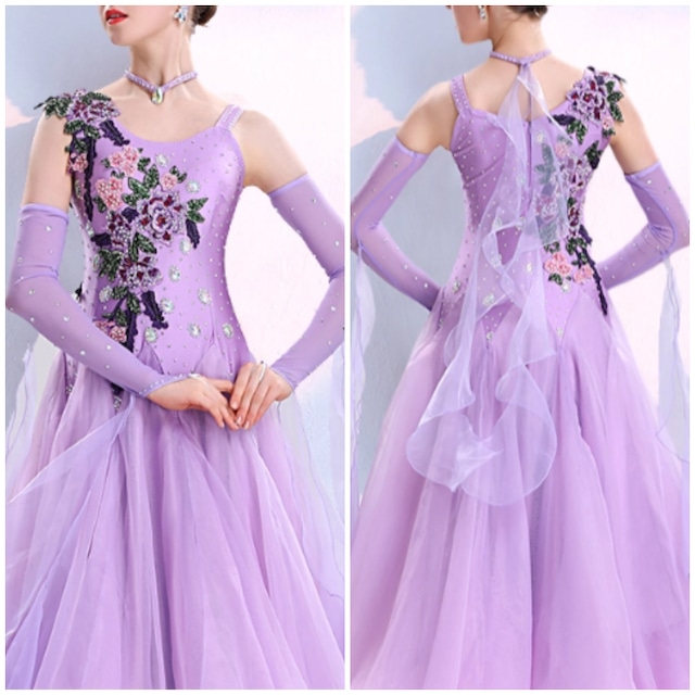 エレガント フローラル エンブロイダリー モダンドレス 4col D00241